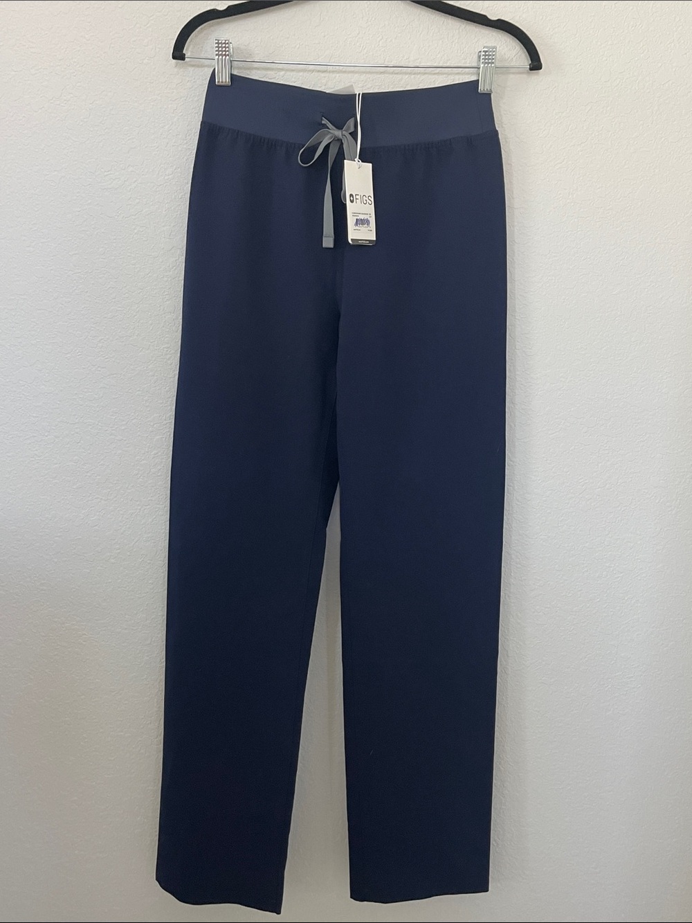FIGS Livingston High Waist Classic Scrub Pants Navy XS NWT FIONx Technology